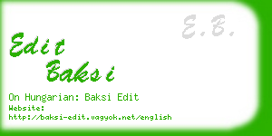 edit baksi business card